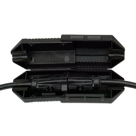 Cordsafe PLUS Extension Cord Connection Protector, Weather-Resistant Plug Cover, Fits 18-12 AWG Extension Cords, Made in USA, Black, 1-Pack 2360